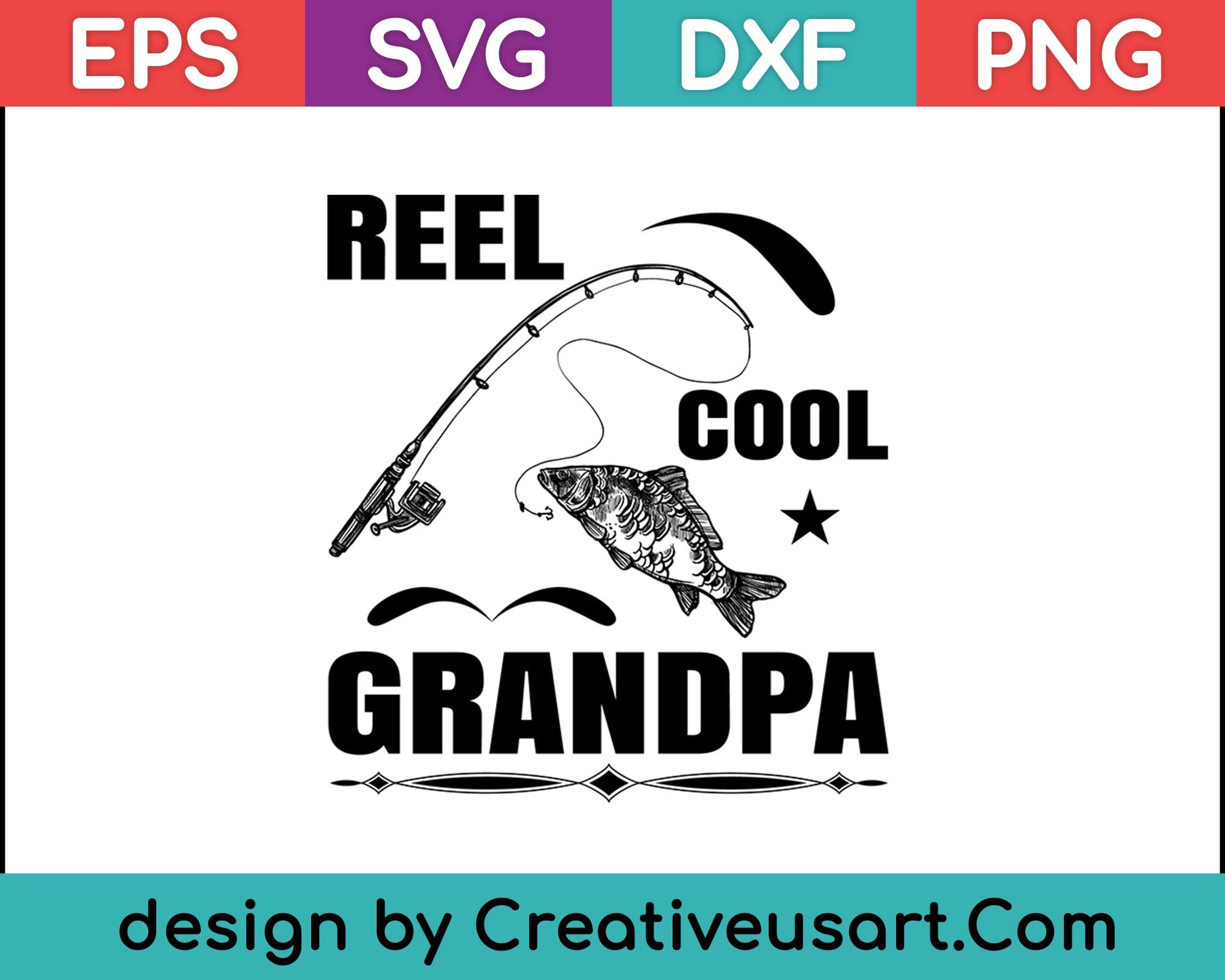 Download Fishing Grandpa Shirt Funny Dad Gift Fisherman Svg Files Creativeusarts