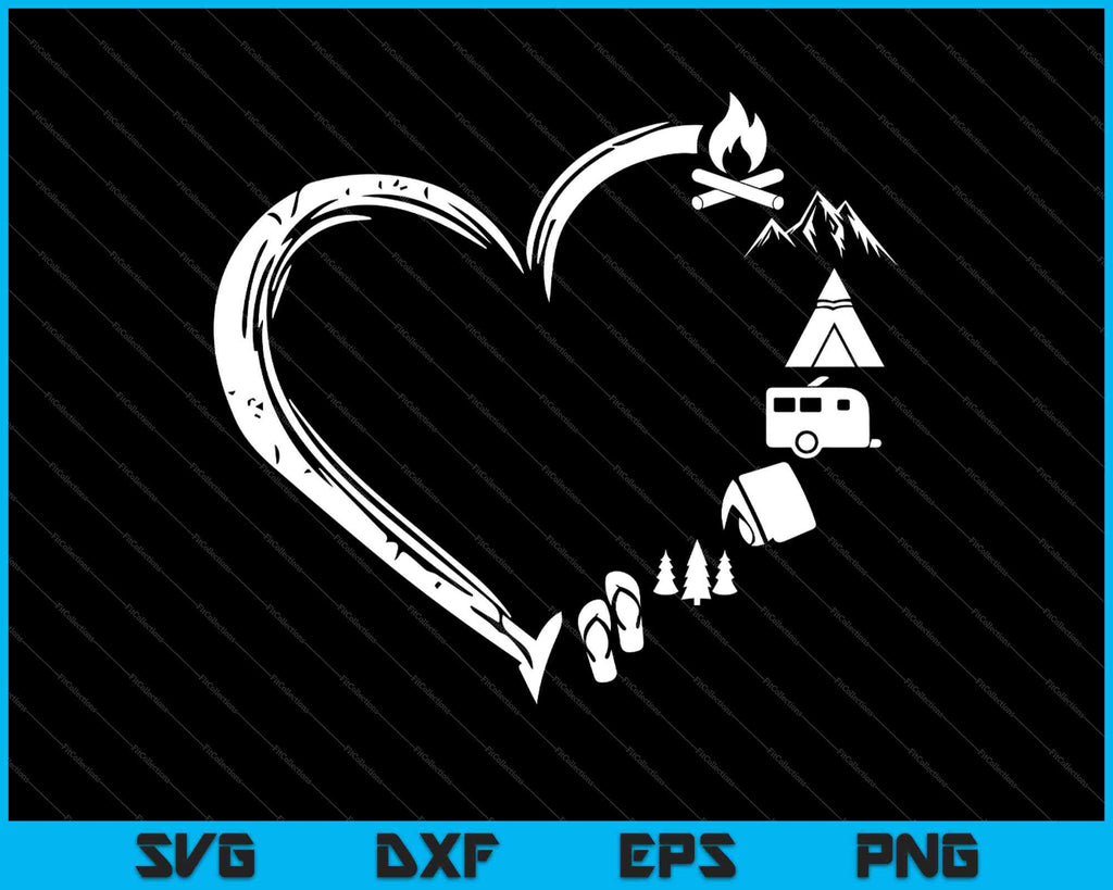 Download Heart Camping Svg Png Files Creativeusarts