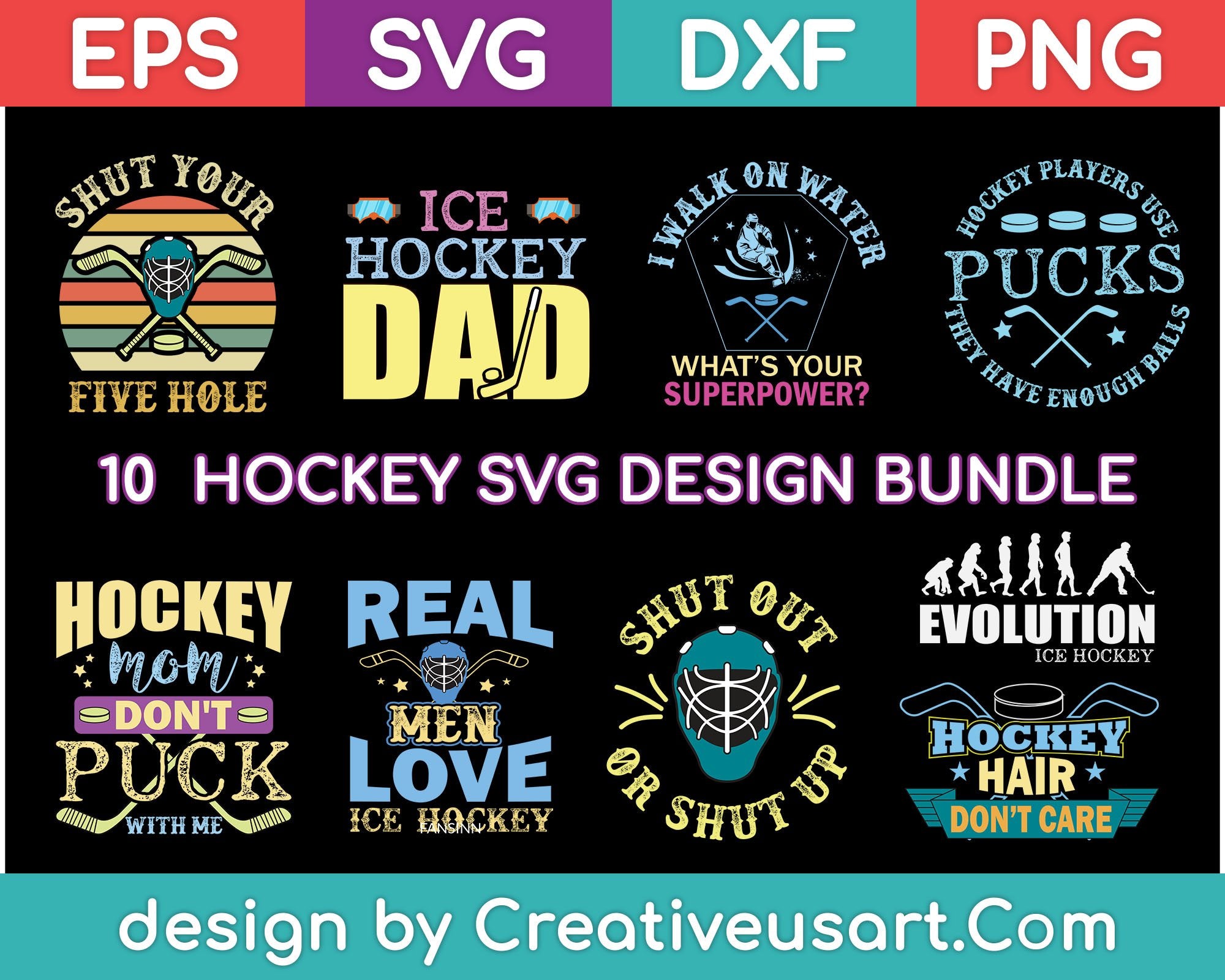 Download Hockey Svg Bundle Files Creativeusarts