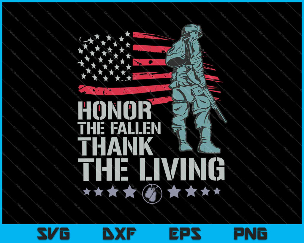 Download Honor The Fallen American Flag Military Veteran Svg Png Files Creativeusarts