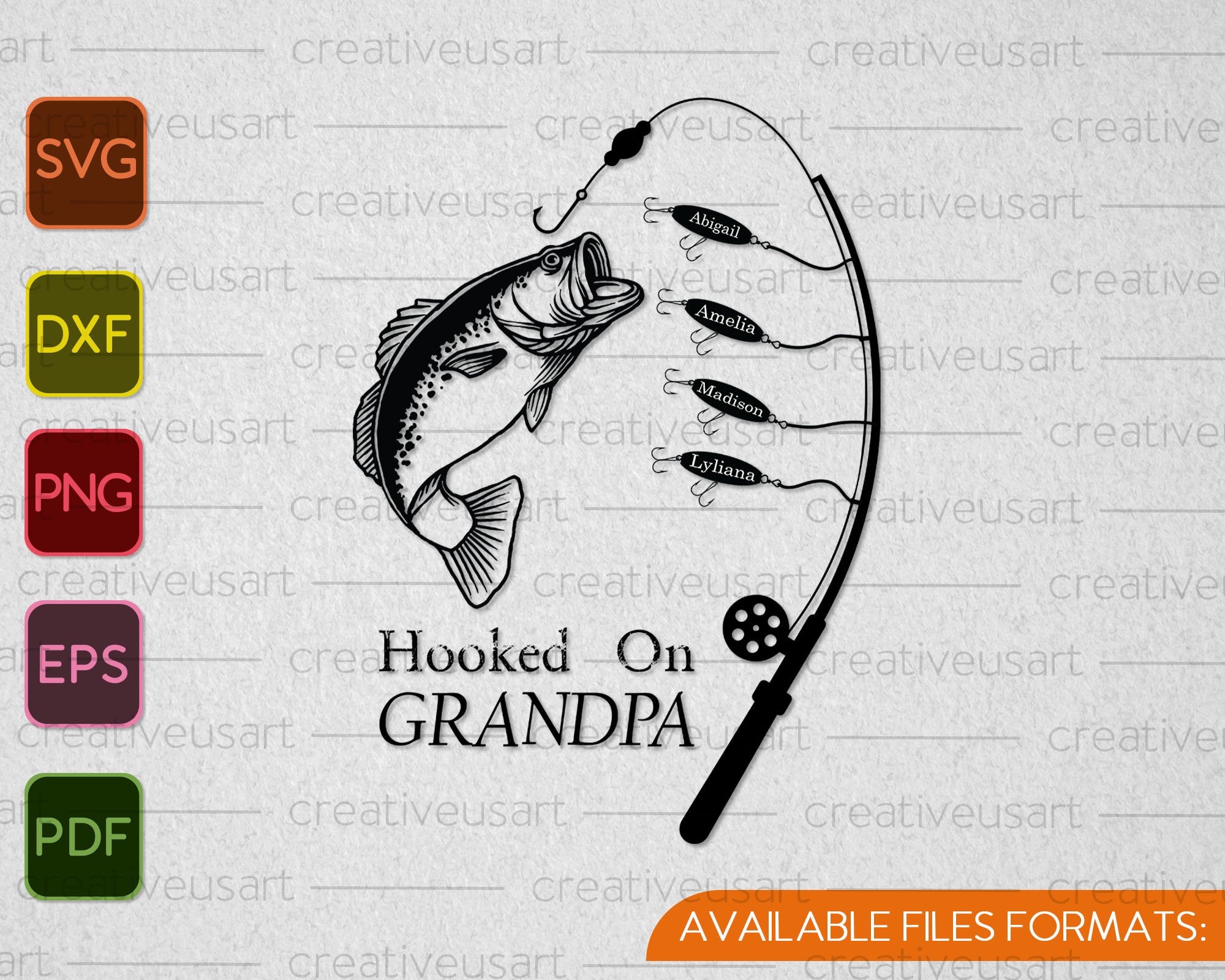 Download Hooked On Dad Fishing Sign Svg Png Cutting Printable Files Creativeusarts