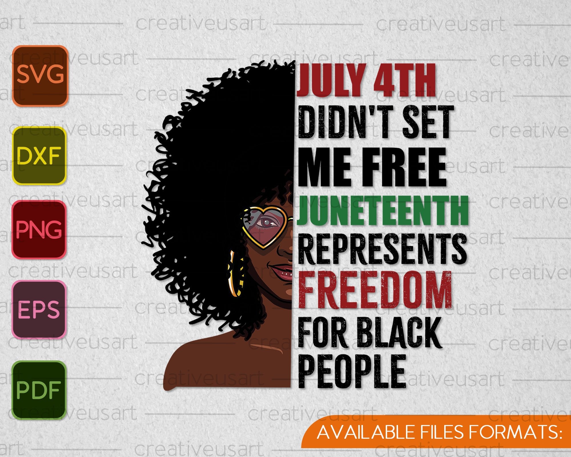 Download July 4th Didn T Set Me Free Juneteenth Svg Png Files Creativeusarts