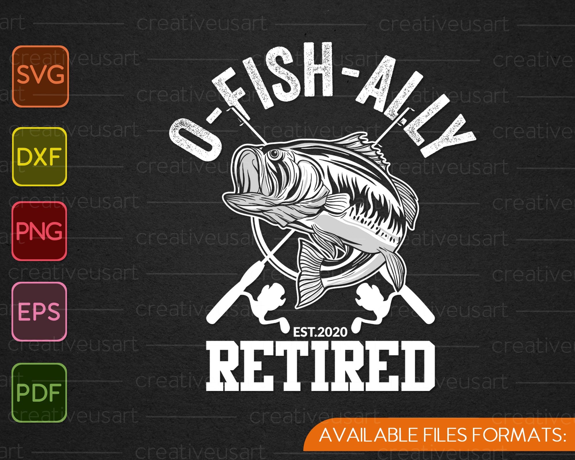 Download Oh Fish Ally Retired 2020 Funny Fishing Retirement Svg Png Files Creativeusarts