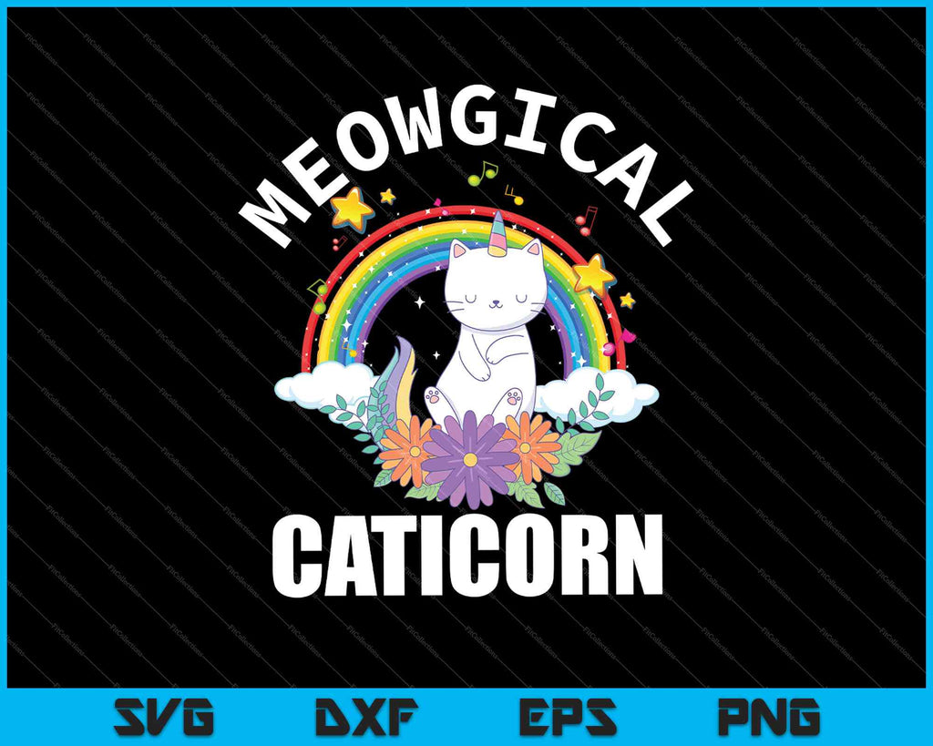 Download Meowgical Caticorn Cat Unicorn Girls Svg Png Files Creativeusarts