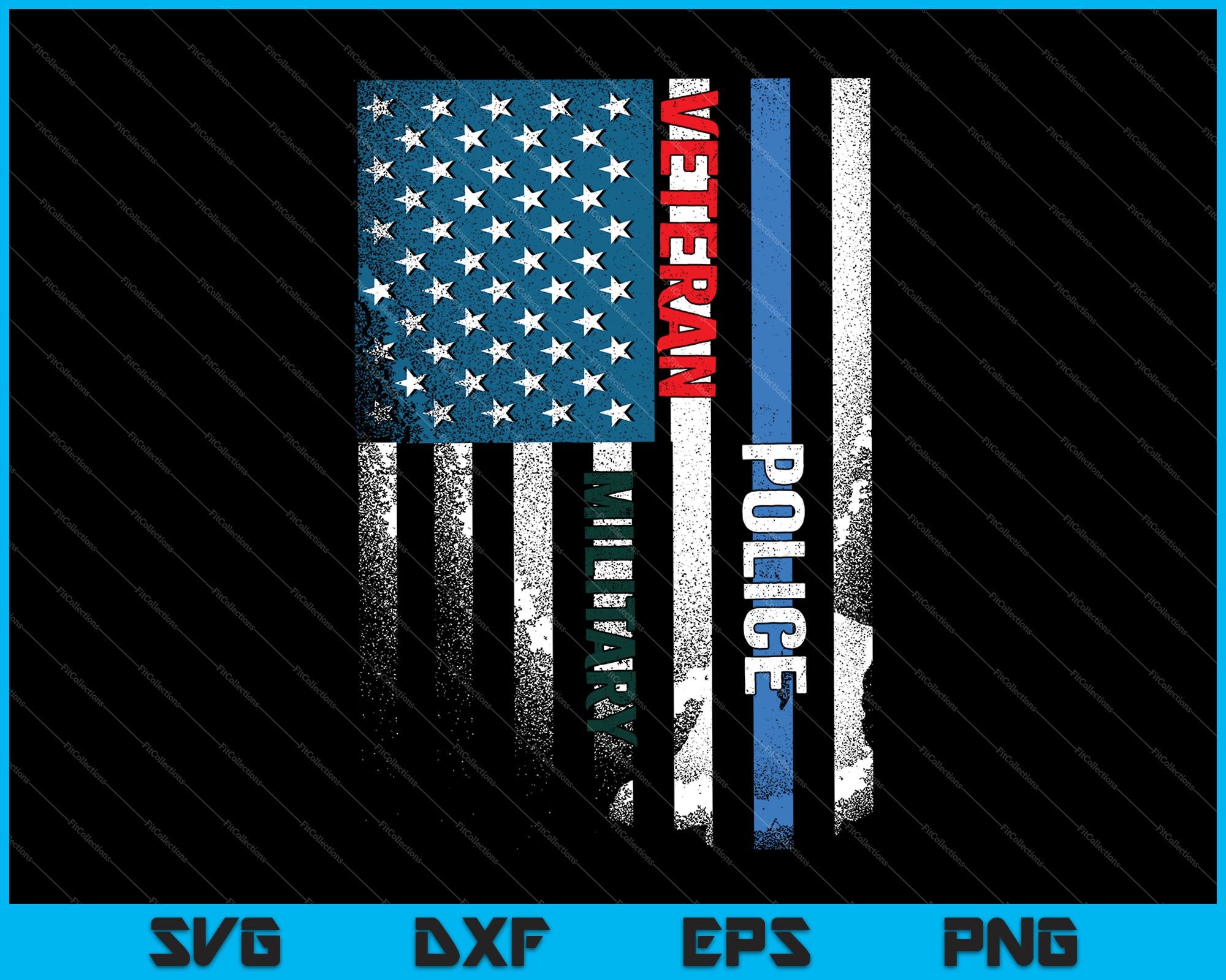 Download Military Police Veteran American Flag Svg Png Files Creativeusarts