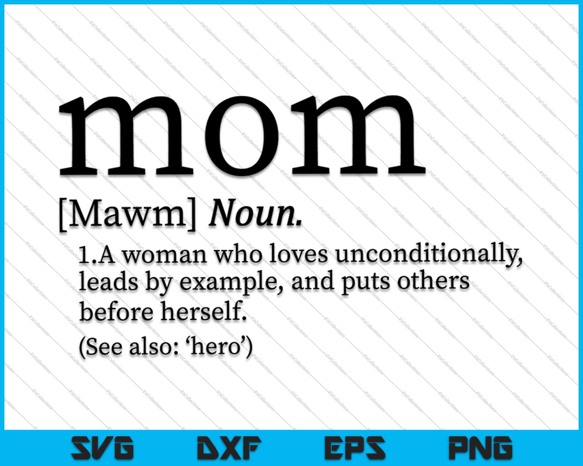 Download Mom Definition Svg Png Printable Files Creativeusarts