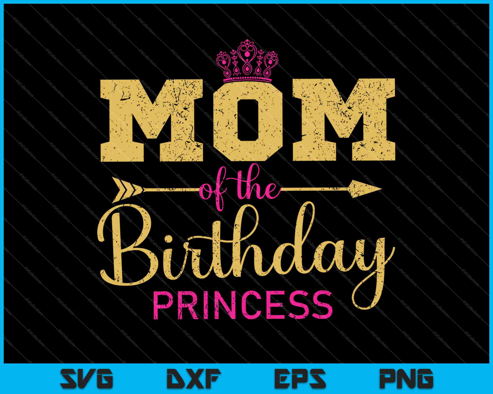 Download Mom Of The Birthday Princess Girls Party Svg Png Files Creativeusarts