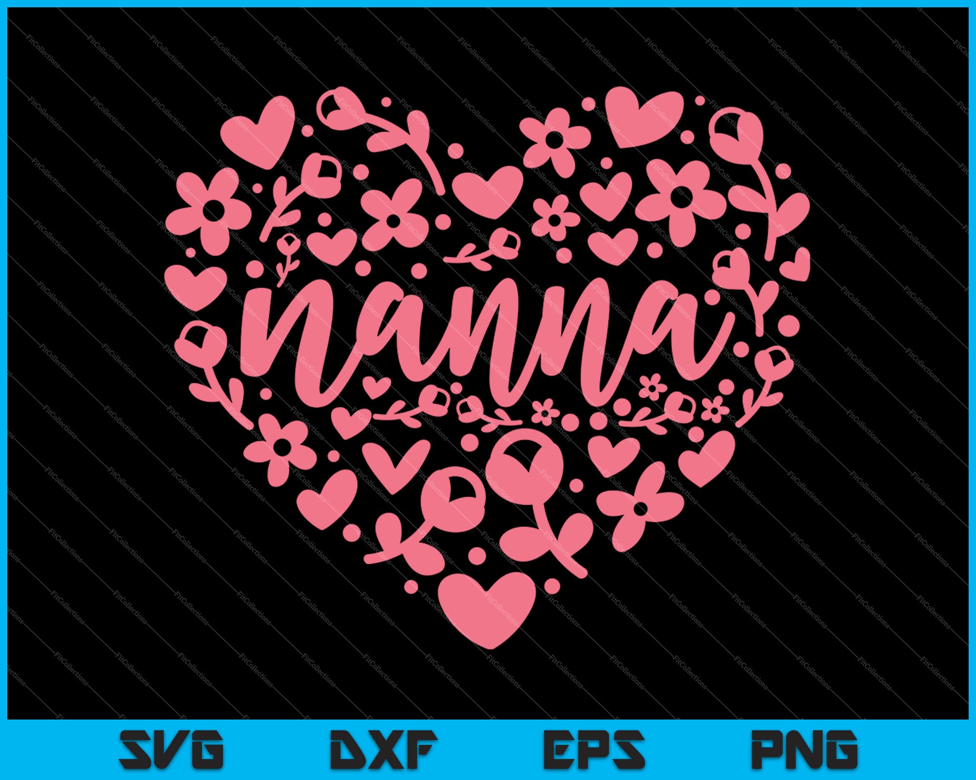 Download Nanna Heart Happy Mother S Day Love Grandpa Svg Png Files Creativeusarts