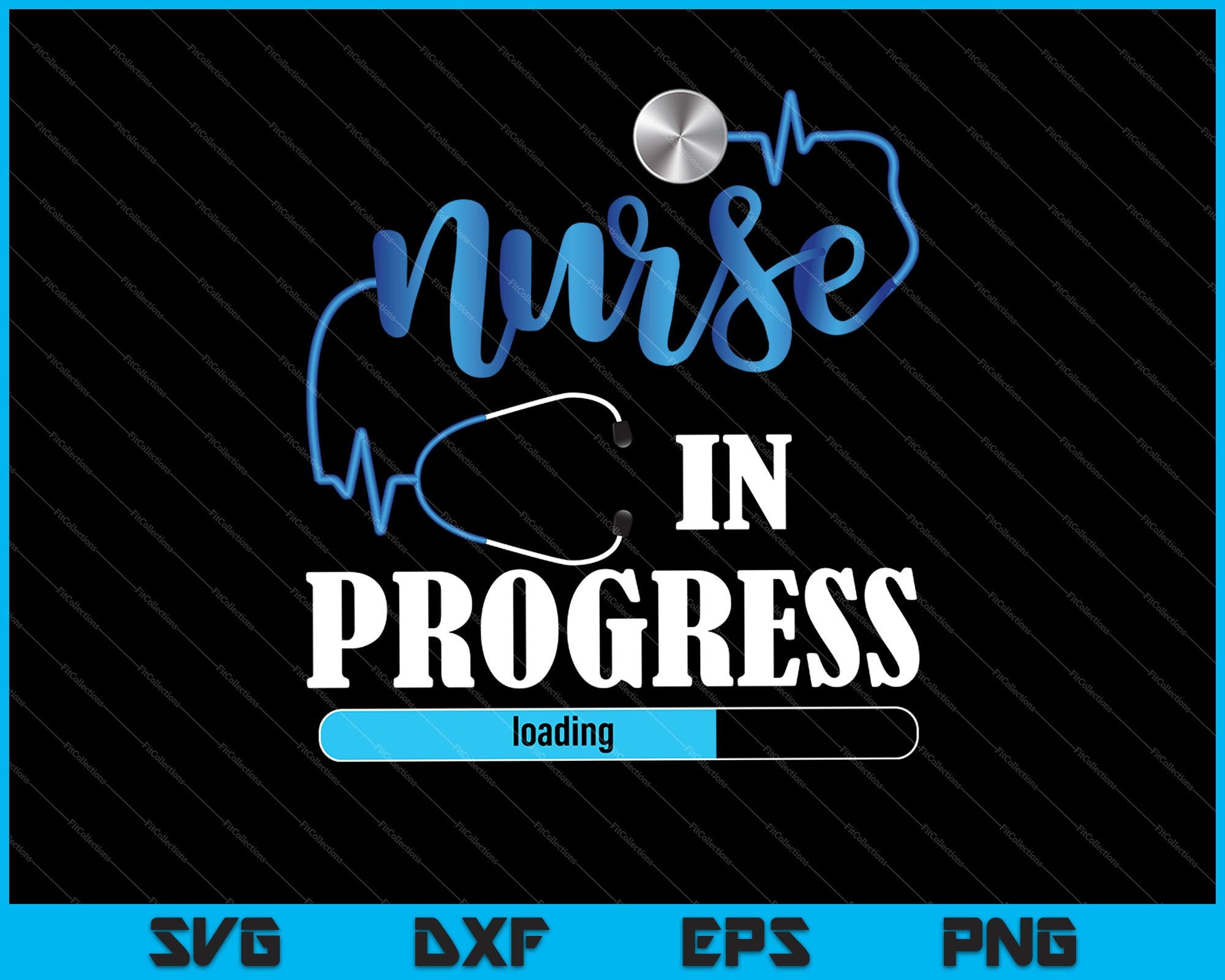 Nurse In Progress Nursing Student Future Nurse Svg Png Files Creativeusarts