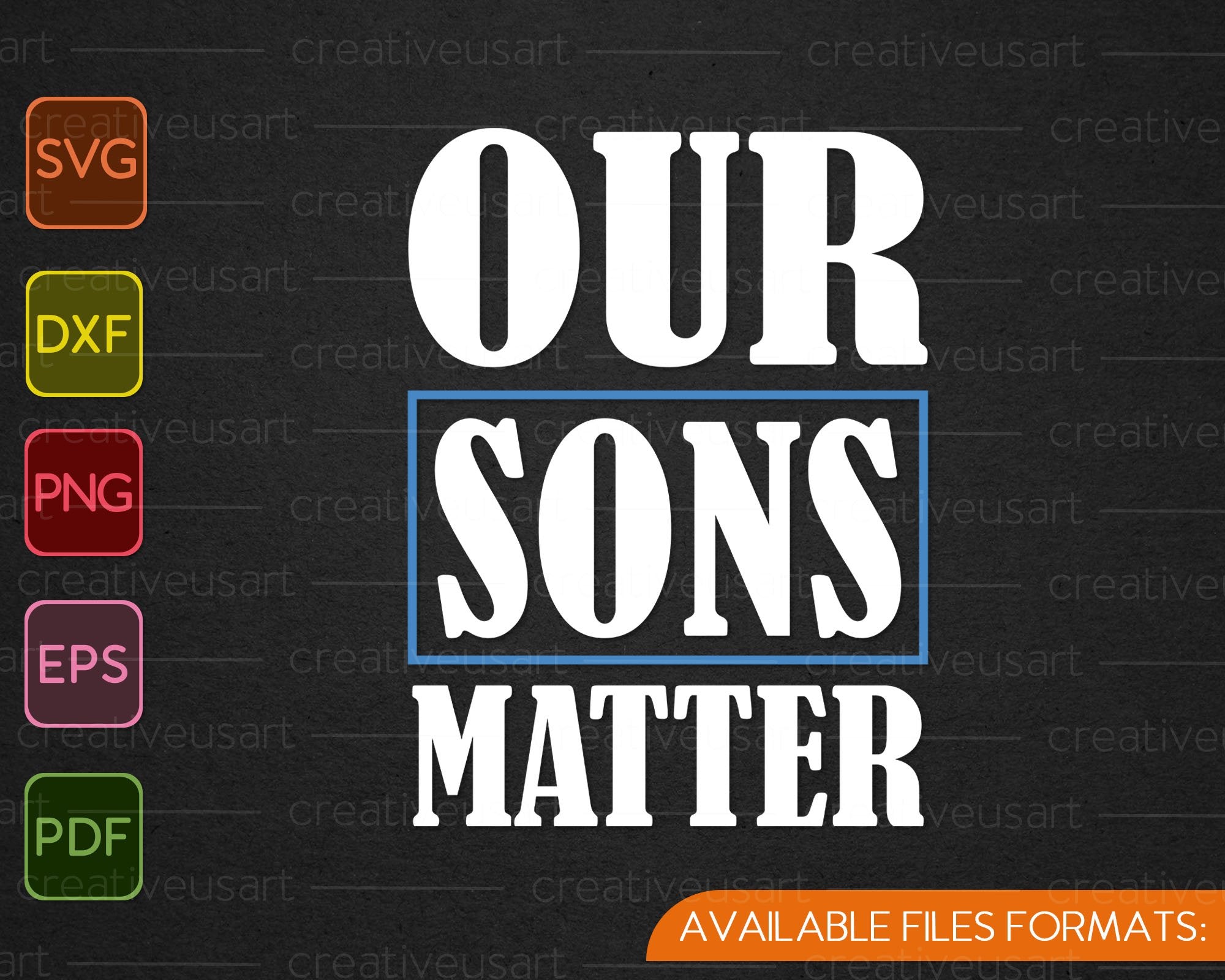 Download Our Sons Matter Black Lives Matter Svg Png Files Creativeusarts