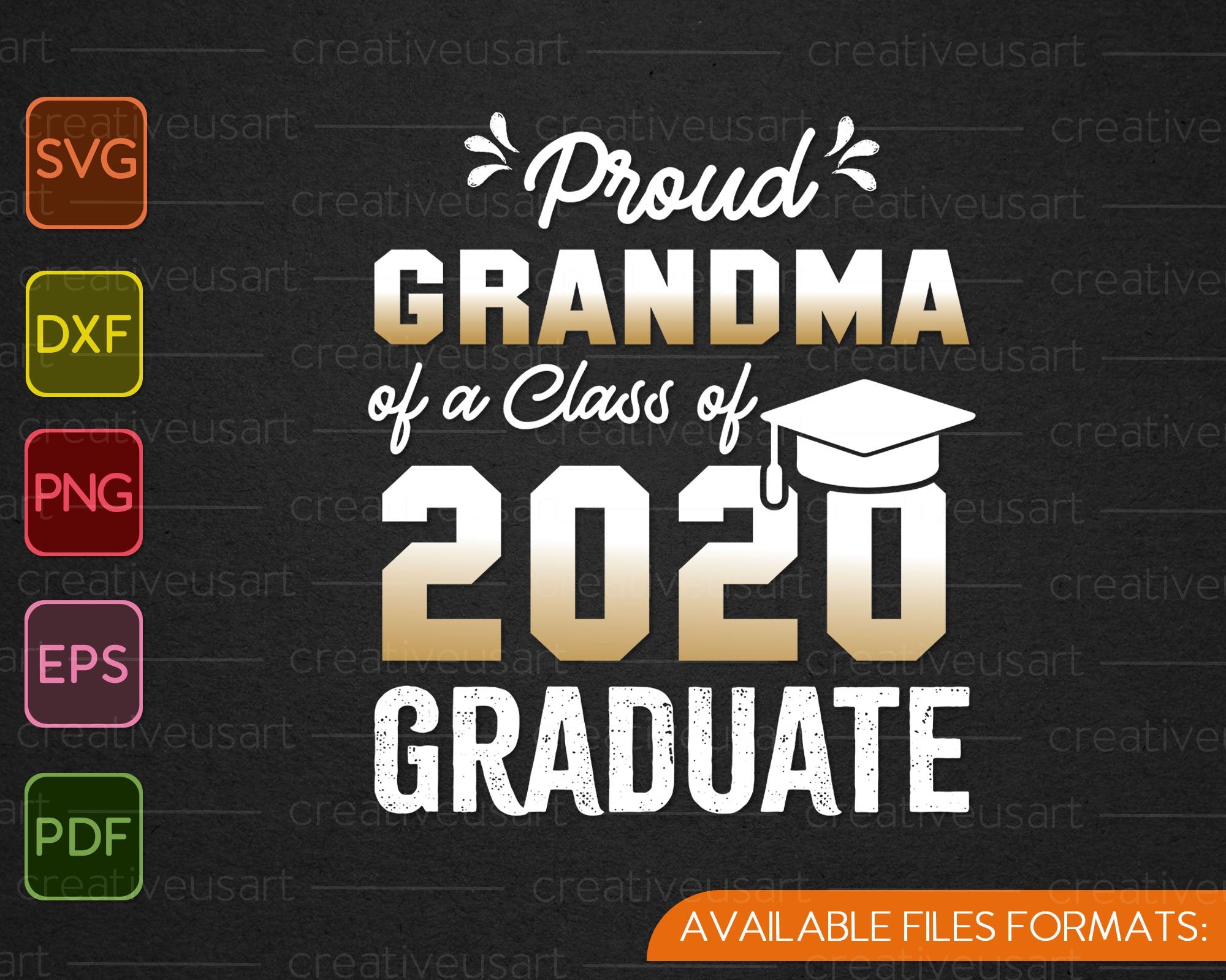 Download Proud Grandma Of A Class Of 2020 Graduate Svg Png Files Creativeusarts