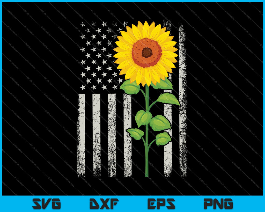 Free Free American Sunflower Svg 186 SVG PNG EPS DXF File