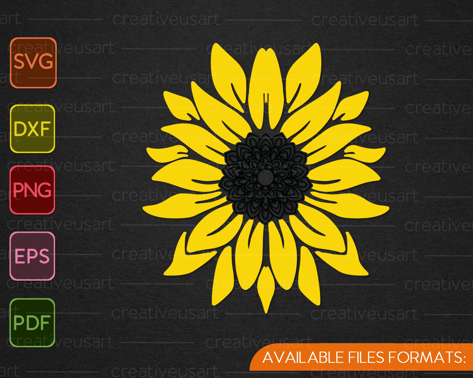 Free Free Mandala Sunflower Svg 186 SVG PNG EPS DXF File