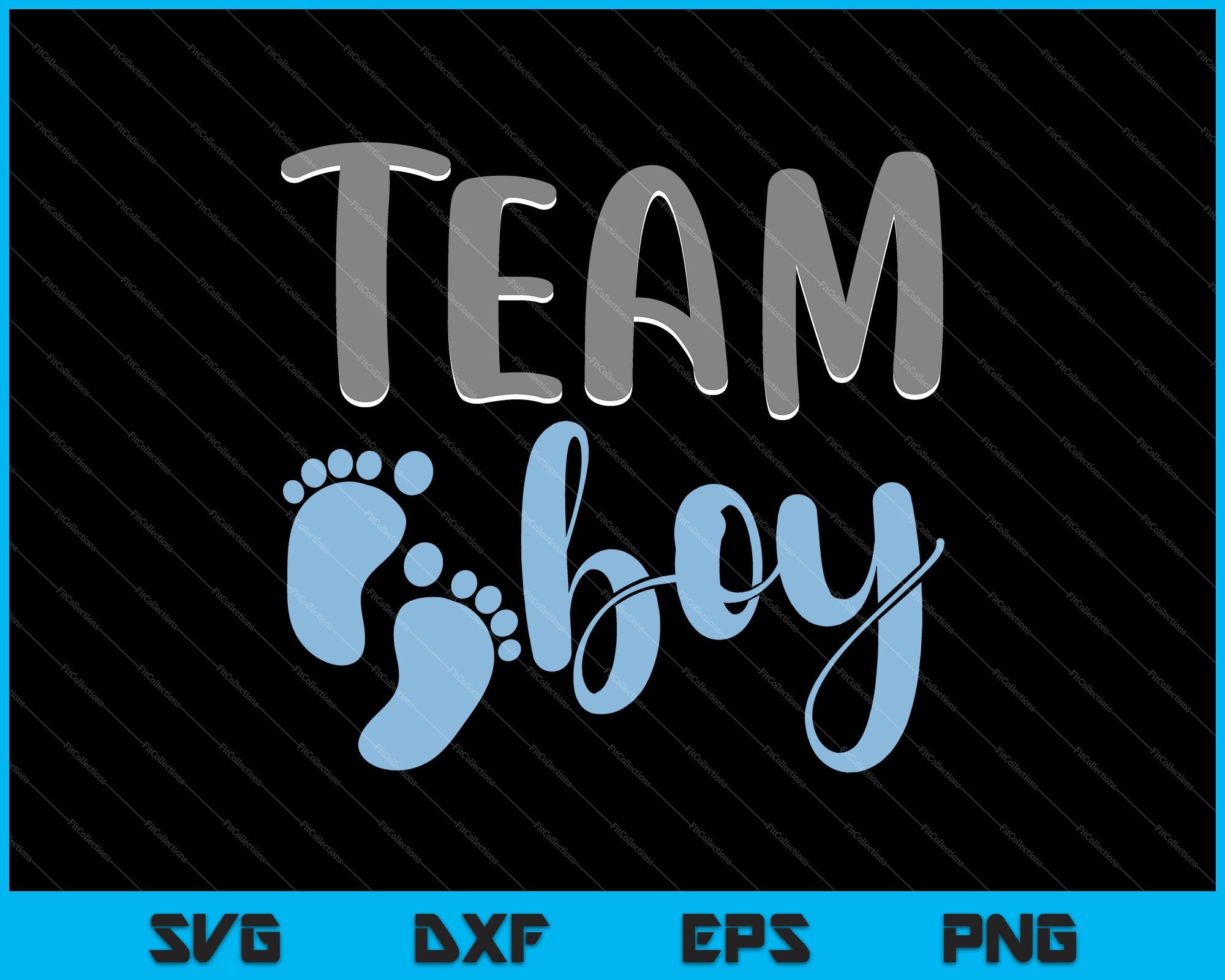 Download Team Boy Gender Reveal Baby Shower Svg Files Creativeusarts