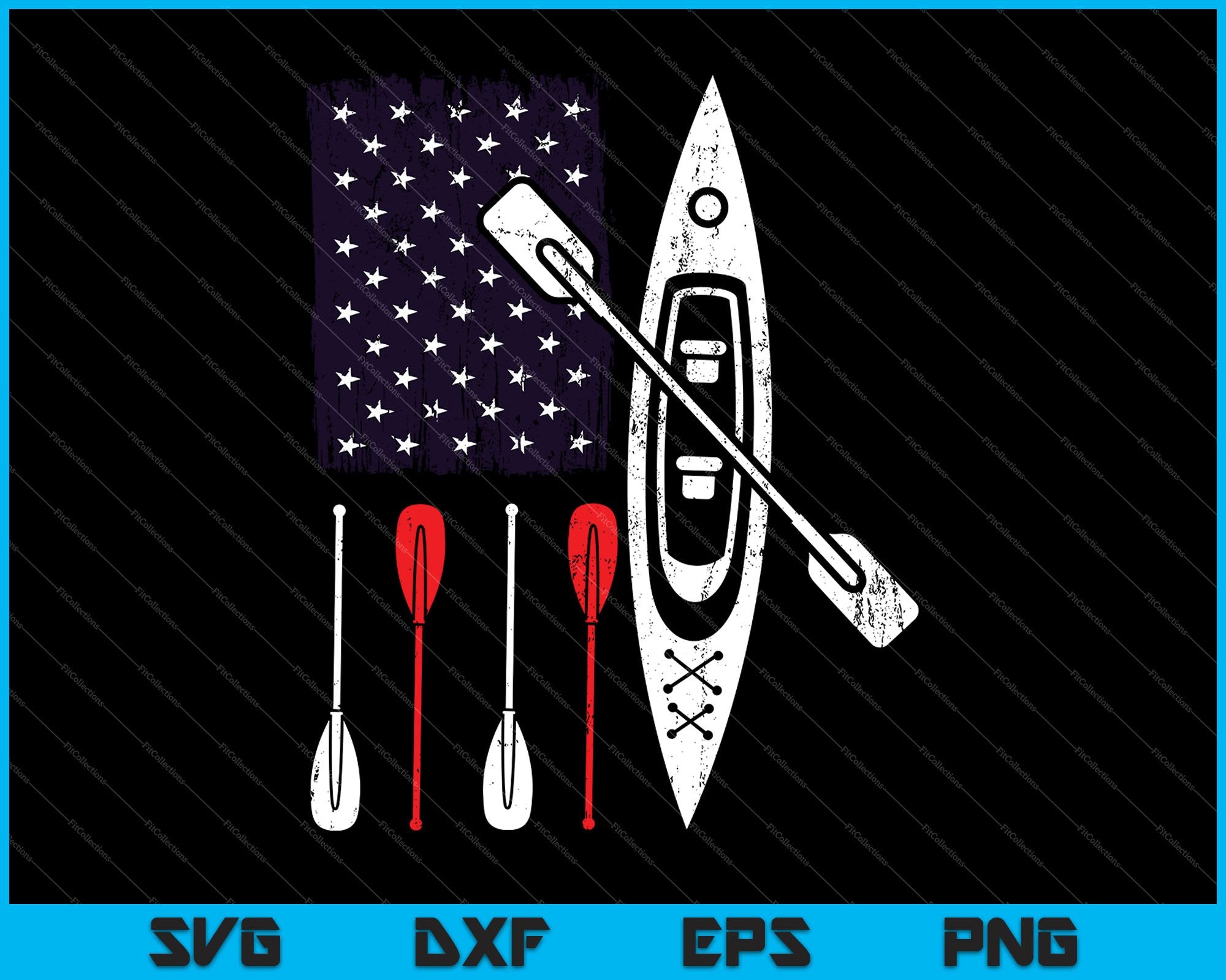 Download Usa Flag Kayak Paddle Funny 4th Of July Svg Png Files Creativeusarts
