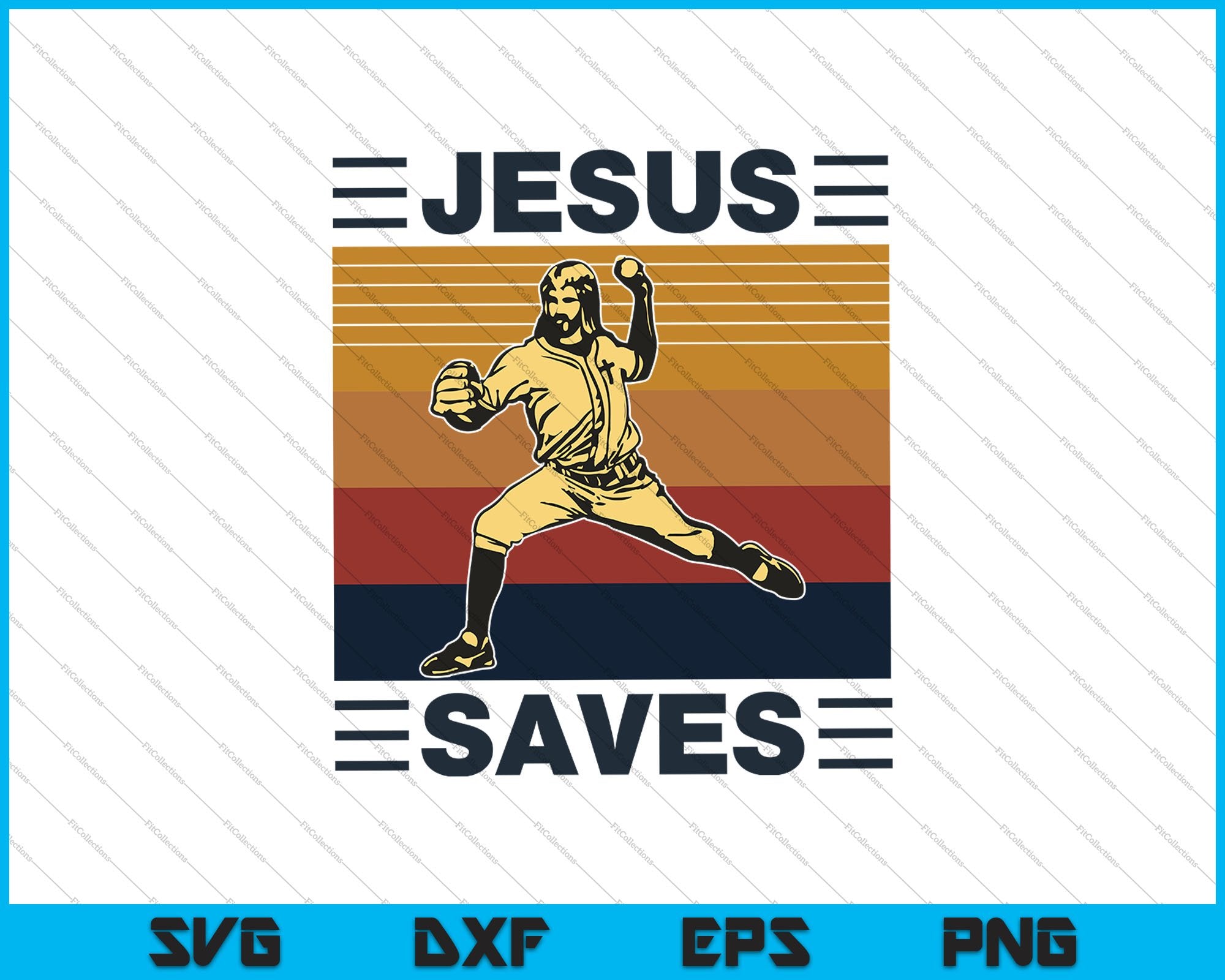 Download Jesus Saves Tee Religious Christian Faith Baseball Svg Png Files Creativeusarts