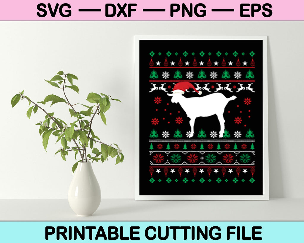 Download Christmas Goat Christmas Svg Png Cutting Printable Files Creativeusarts