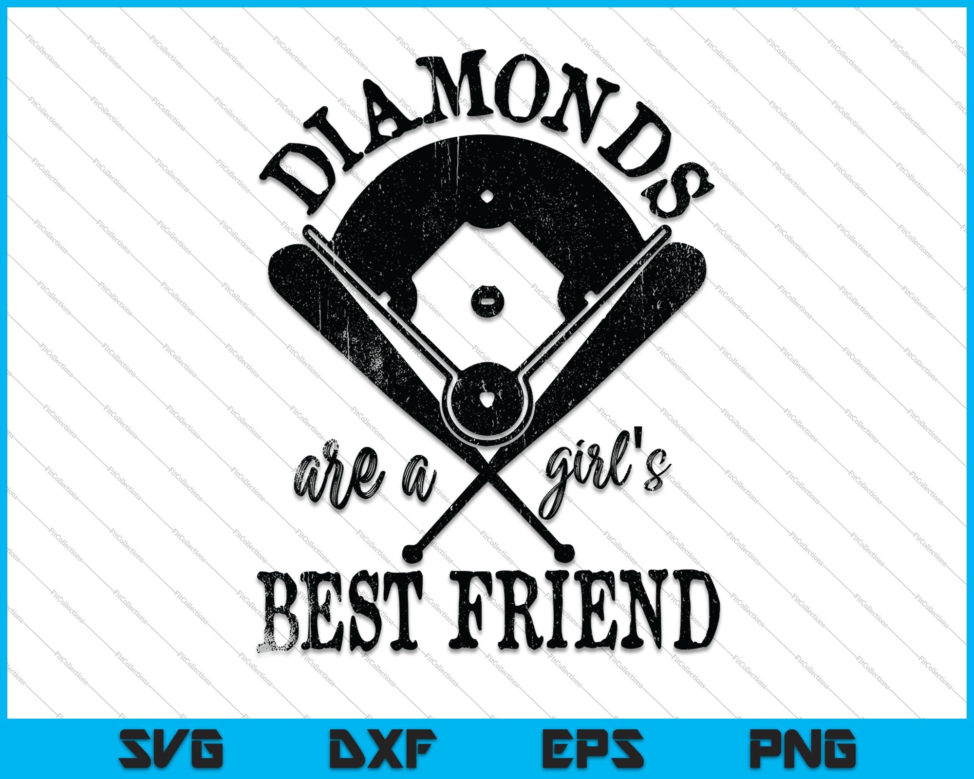 Download Diamonds Are A Girls Best Friend Sports Svg Png Files Creativeusarts