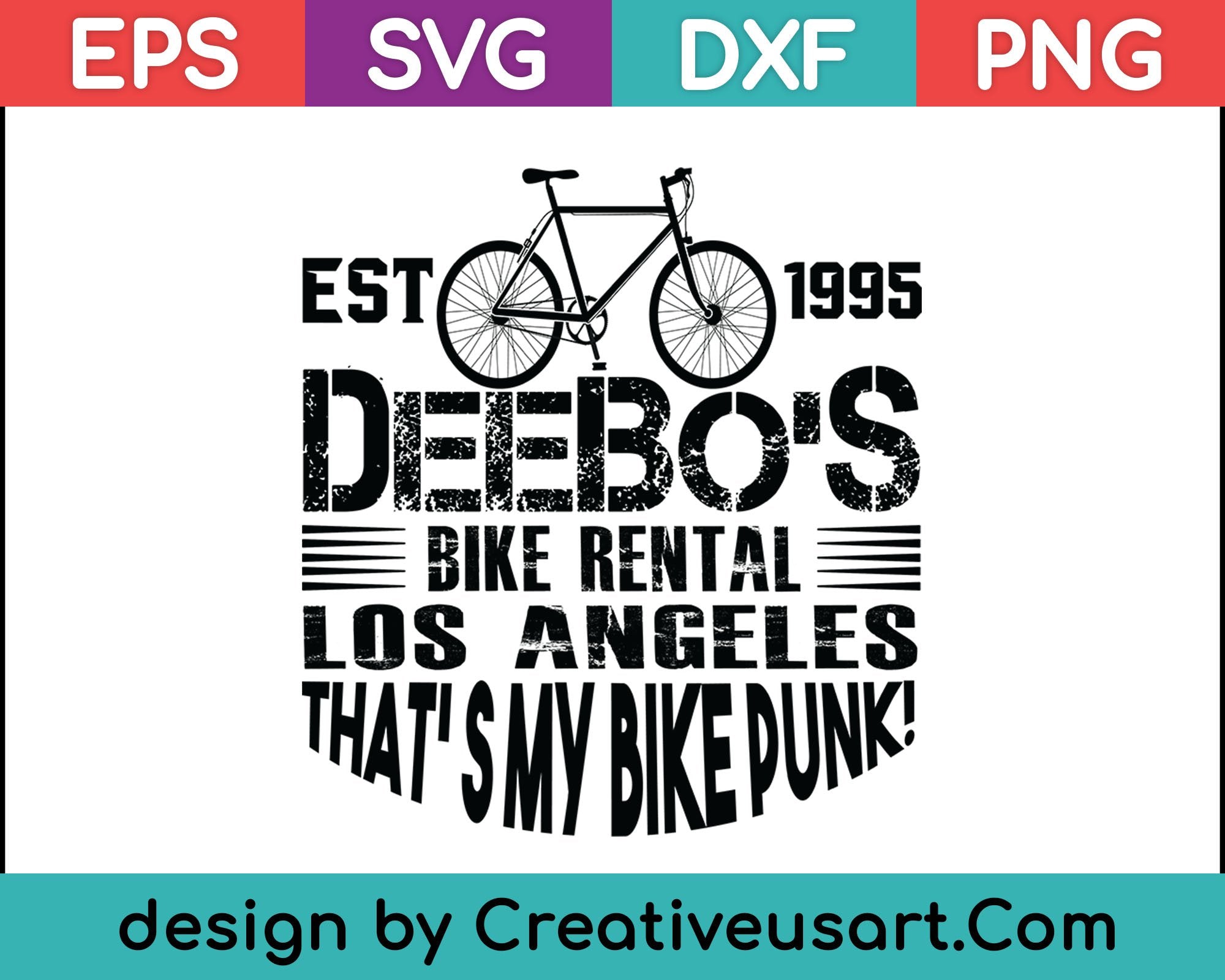 Free Free Deebo&#039;s Bike Rental Svg