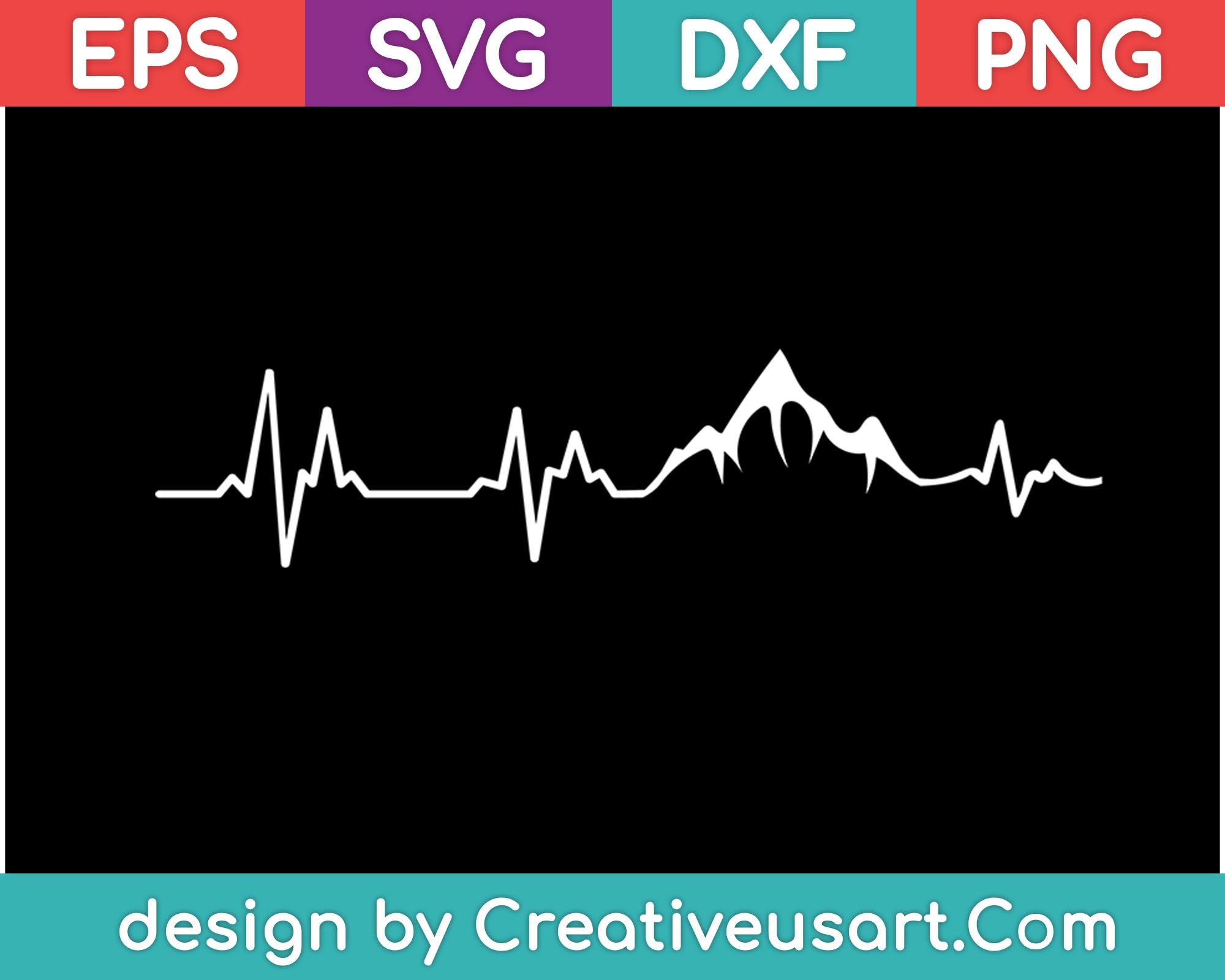 Free Free 207 Mountain Heartbeat Svg SVG PNG EPS DXF File