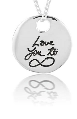 Secret tablet  with love you to infinity engraving