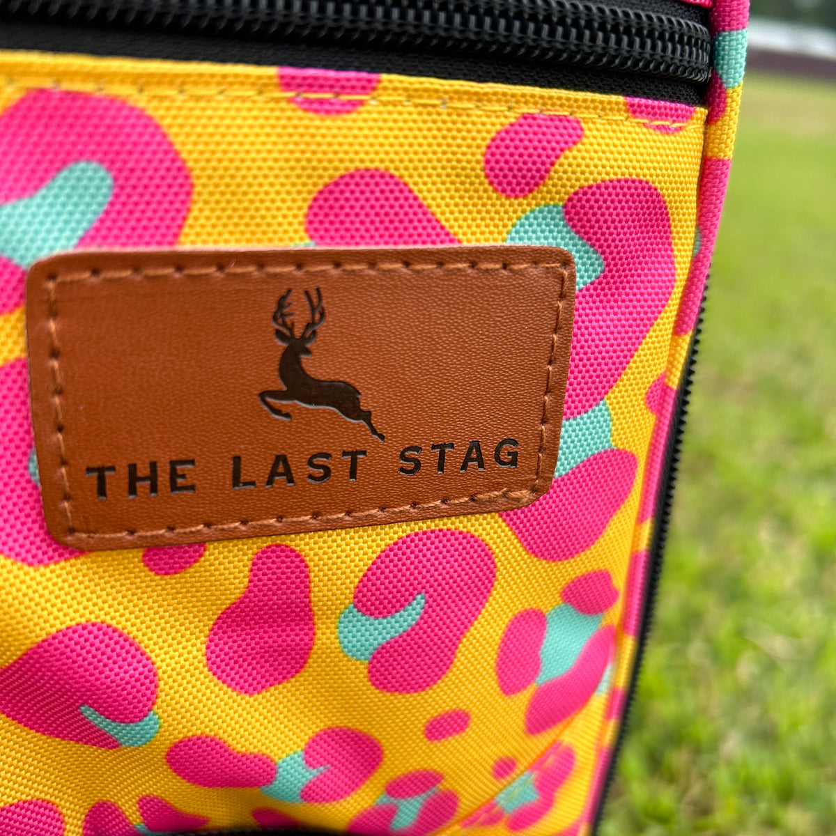 Neon Leopard Backpack Cooler