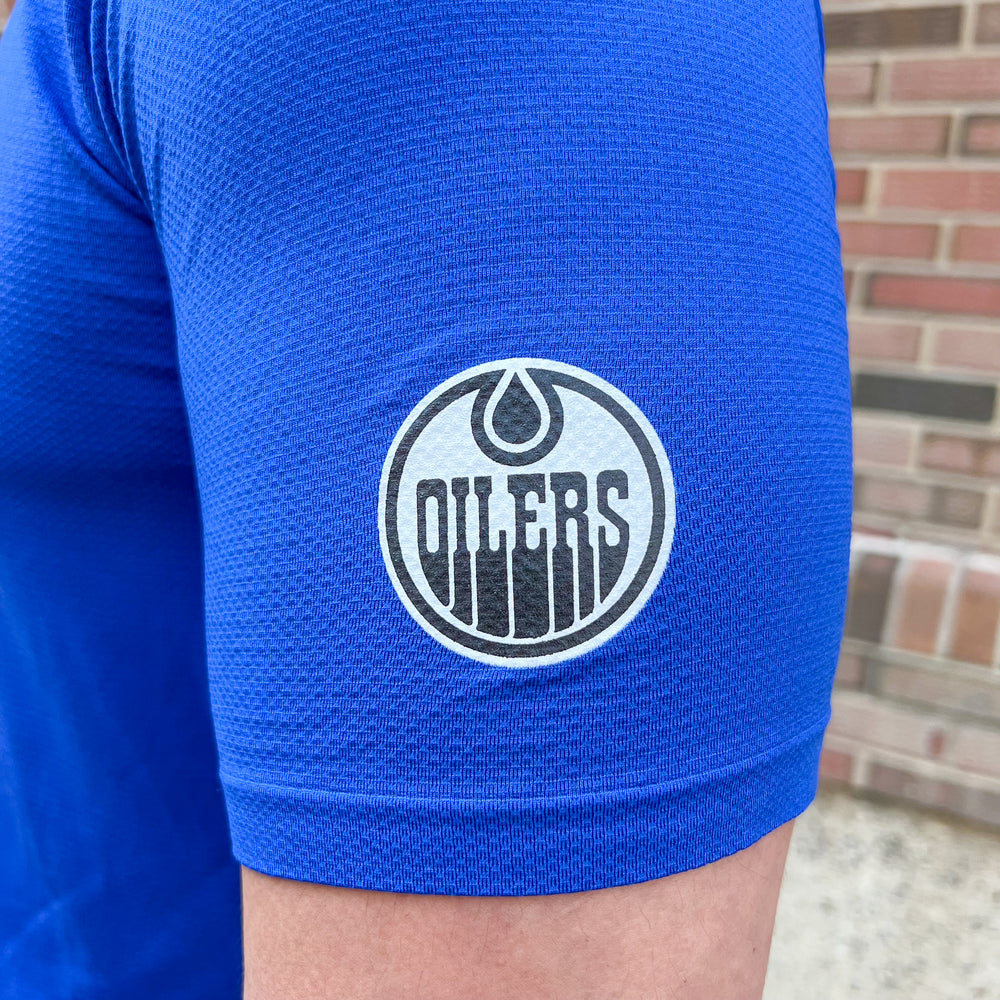 Edmonton Oilers lululemon Metal Vent Tech Midweight Blue Half-Zip Sweatshirt