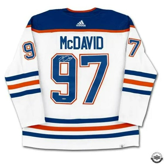 adidas Connor McDavid Edmonton Oilers White Away - Primegreen Authentic Pro  Player Jersey