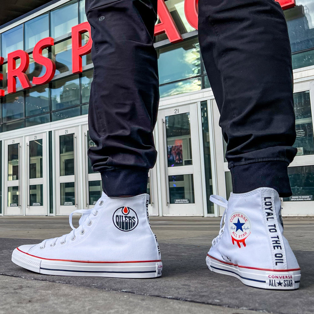 Edmonton Oilers Converse All Star High Shoe – ICE District Authentics