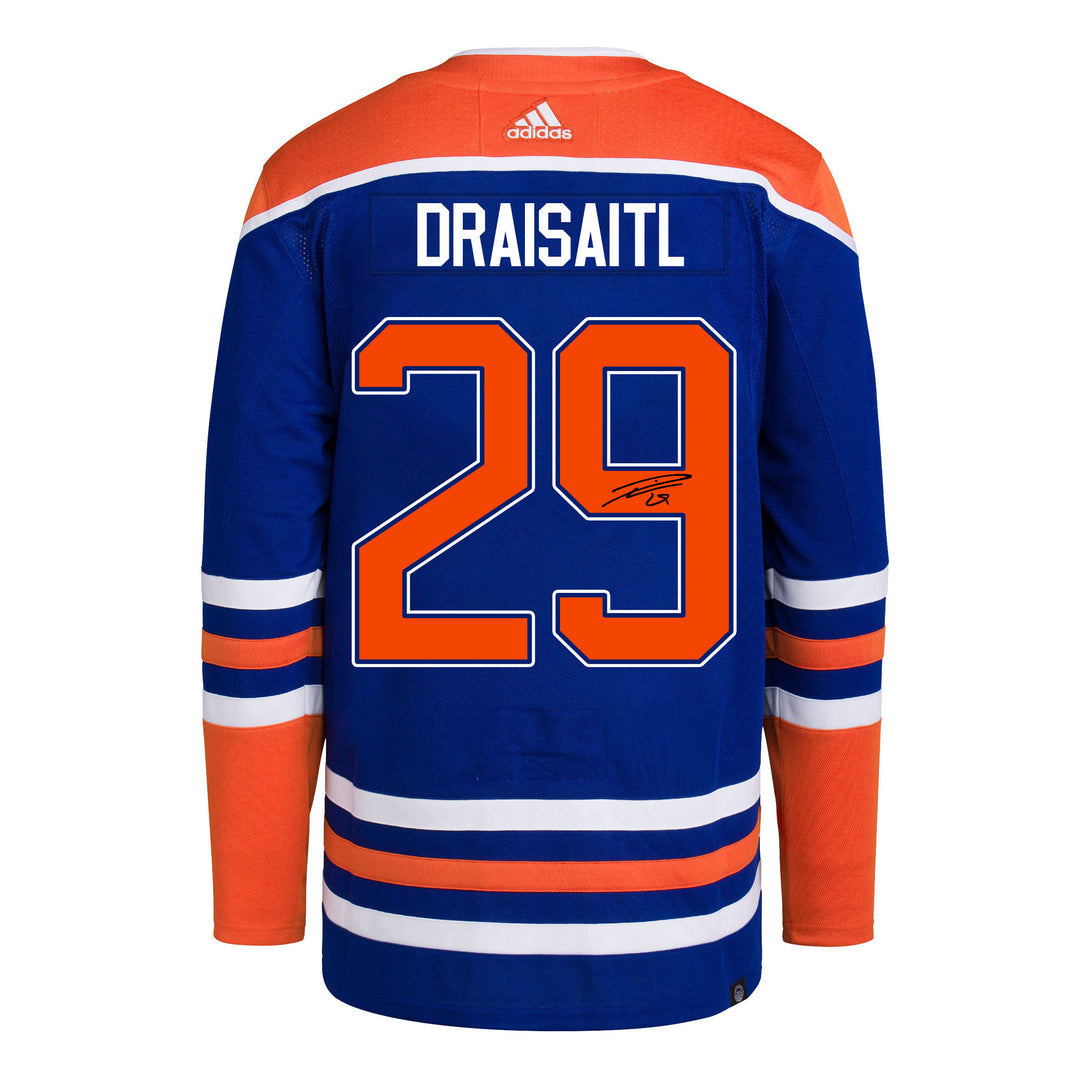 Sports Integrity Leon Draisaitl Signed Edmonton Oilers 2022-23 Fanatics Alternate Jersey Fanatics