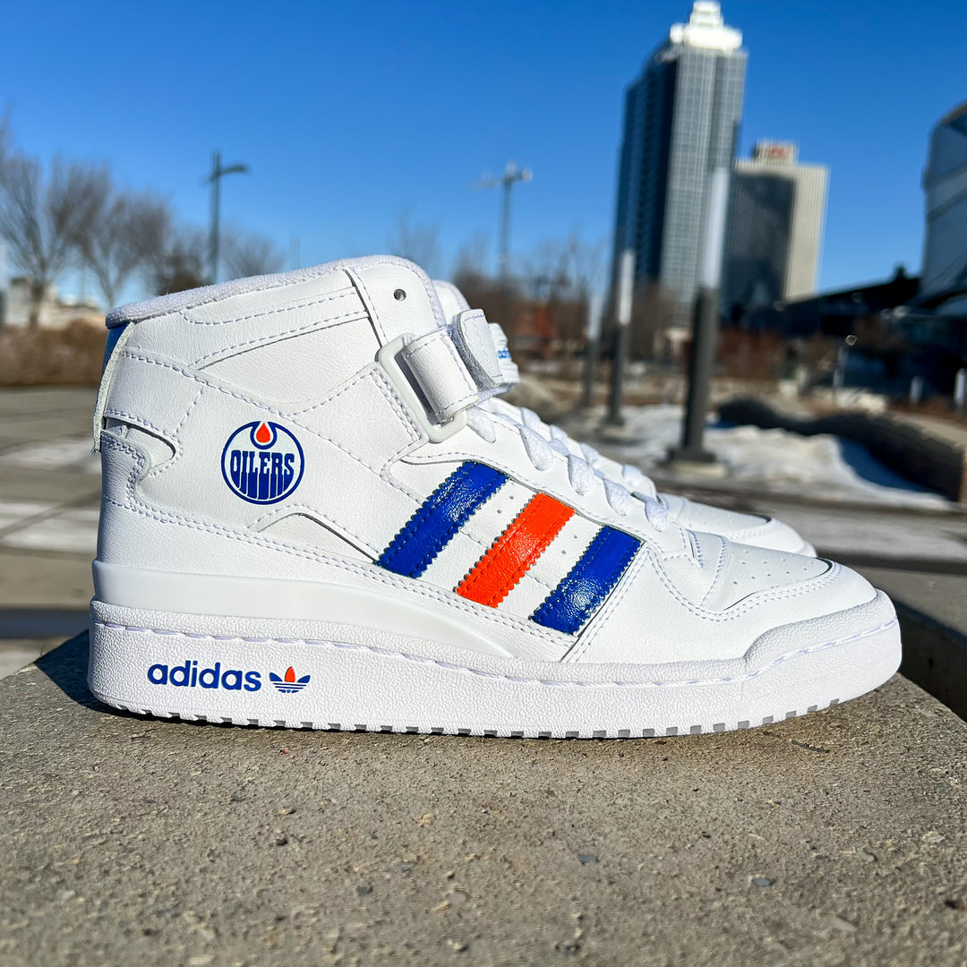 Low Price NHL Shoes Custom Edmonton Oilers Shoes For Sale – 4 Fan Shop