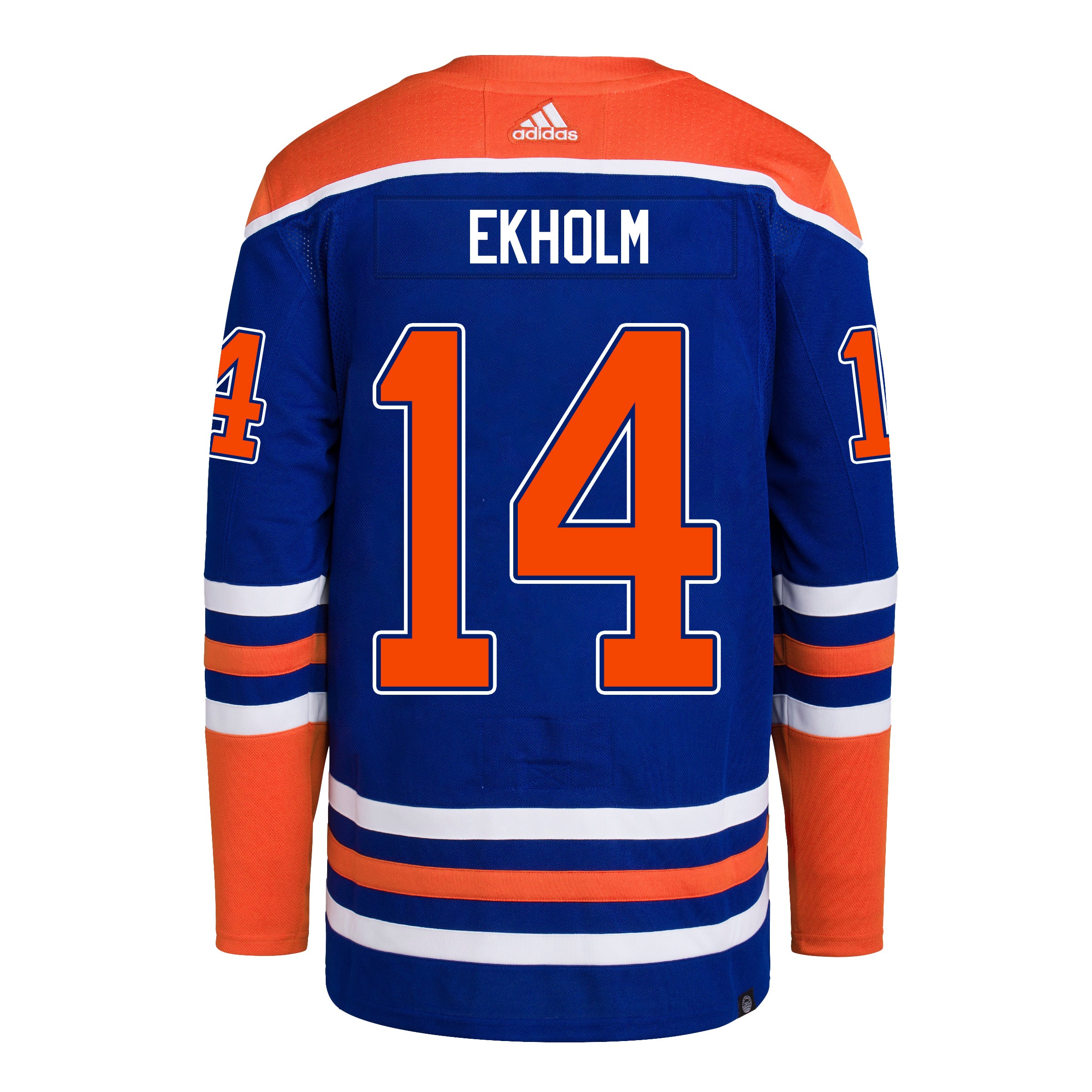 Mattias Ekholm Edmonton Oilers adidas Primegreen Authentic Royal Blue Home Jersey - ICE District Authentics product image