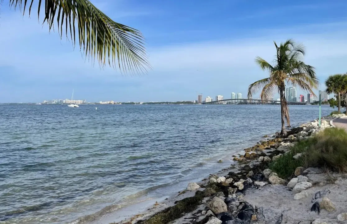 Key Biscayne Beach near Miami - The Barrier Island's Main