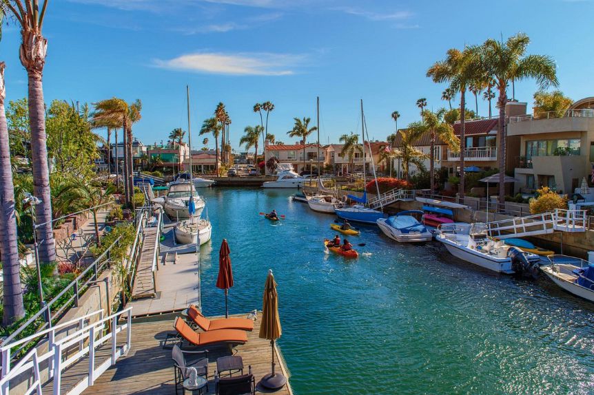 Paddle Boarding Long Beach Naples Canals