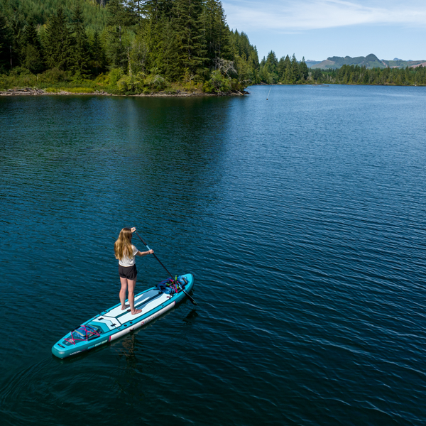 BLACKFIN standup paddle board on water