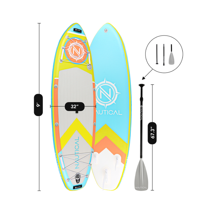 NAUTICAL KIDS Inflatable Paddle Board