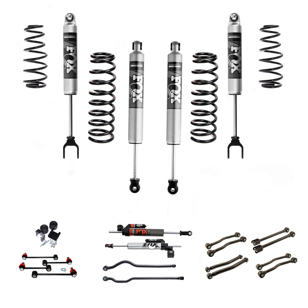 FOX  inch Jeep Wrangler JL 18-22 4 Door Lift Kit (Medium Load) FOX –  Mudify