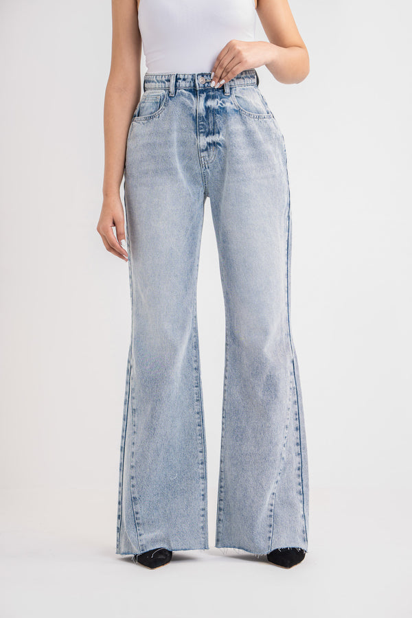 Komal Crossover Flare Jeans – Steps New York