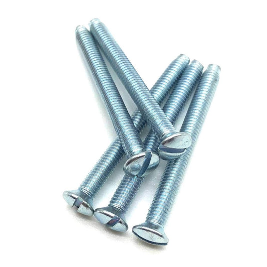 M3.5 Silver Electrical Socket Screws 50mm Electric Outlet Screw