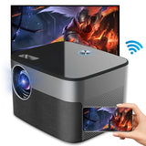 PTVDISPLAY WiFi Projector Latest Update 1920x 1080P Pixels 1GRAM+8GROM HD Home Theater Supported 1080P Portable Proyector