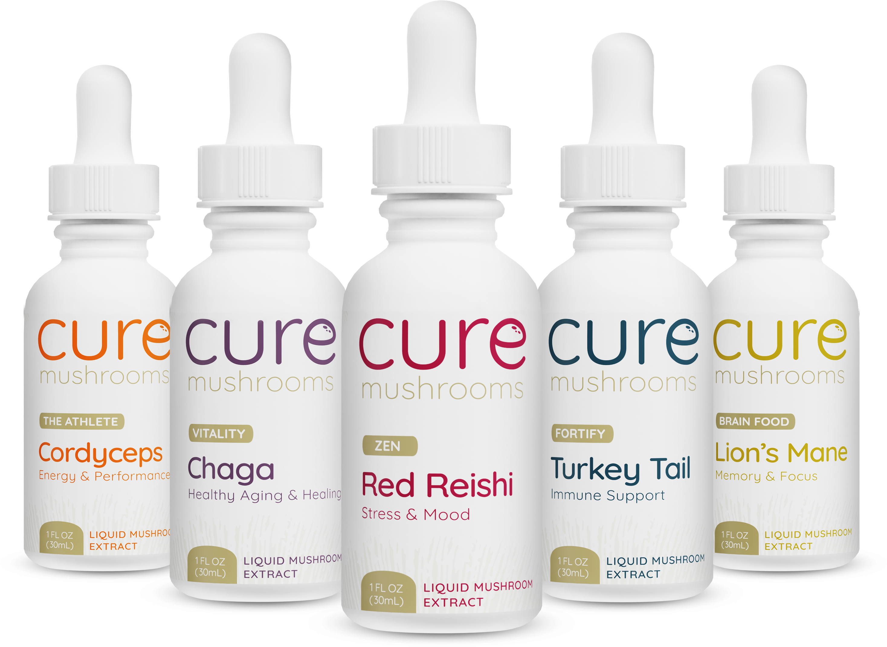 The Full Set Pack - Tinctures - Cure Mushrooms product image