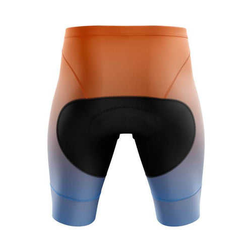 orange gradient men s gel padded cycling shorts best cycling clothing