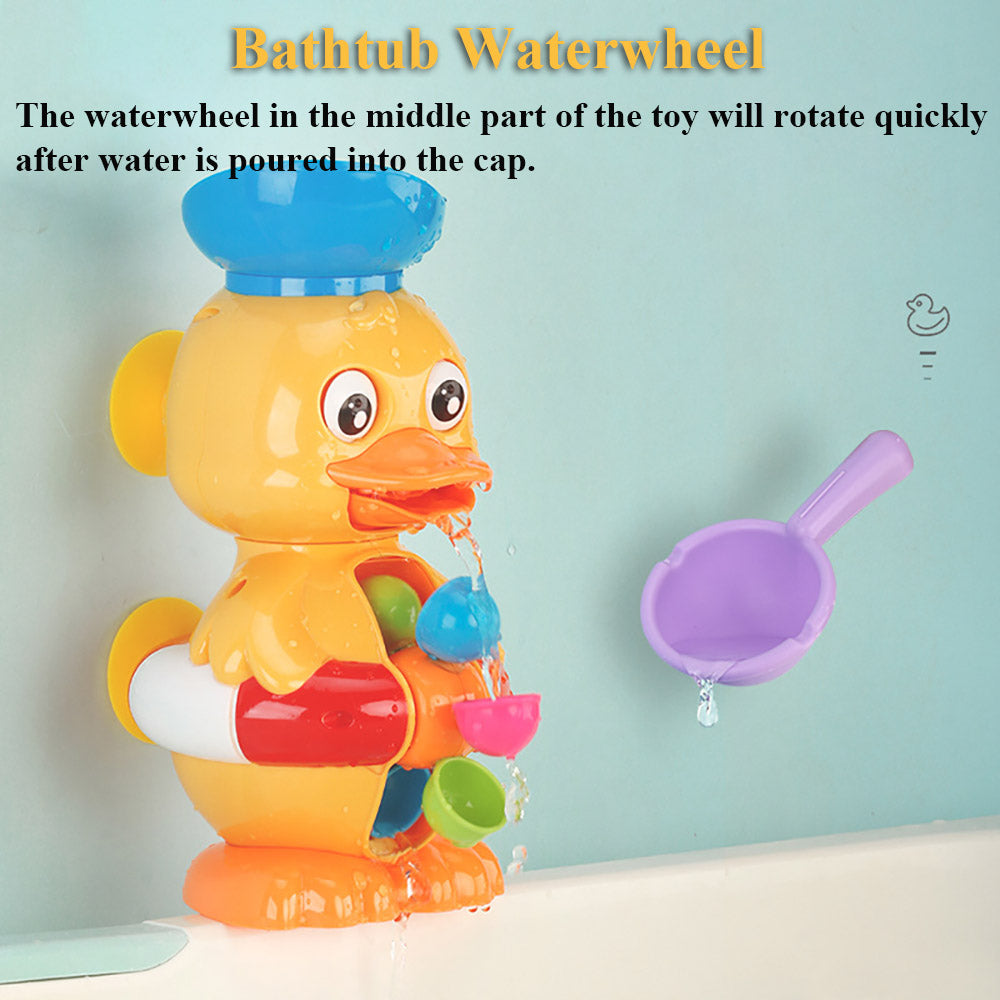 Duck Waterwheel Bath Toy Funny Shower Toy Duckli
