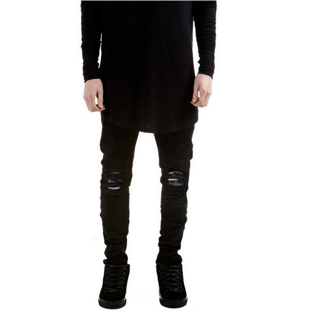 ripped skinny biker jeans