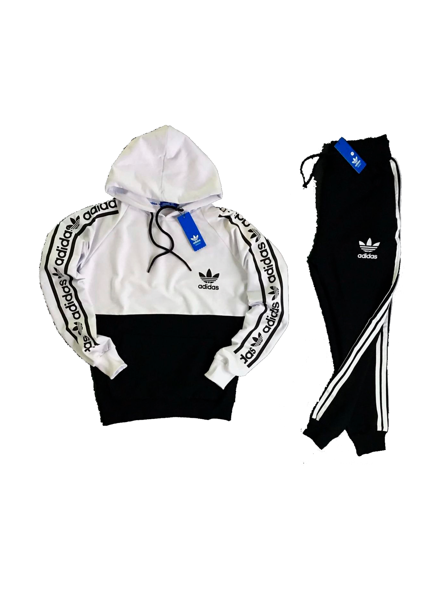 Conjunto Adidas Originals Negro y Blanco DeportivasYRopa