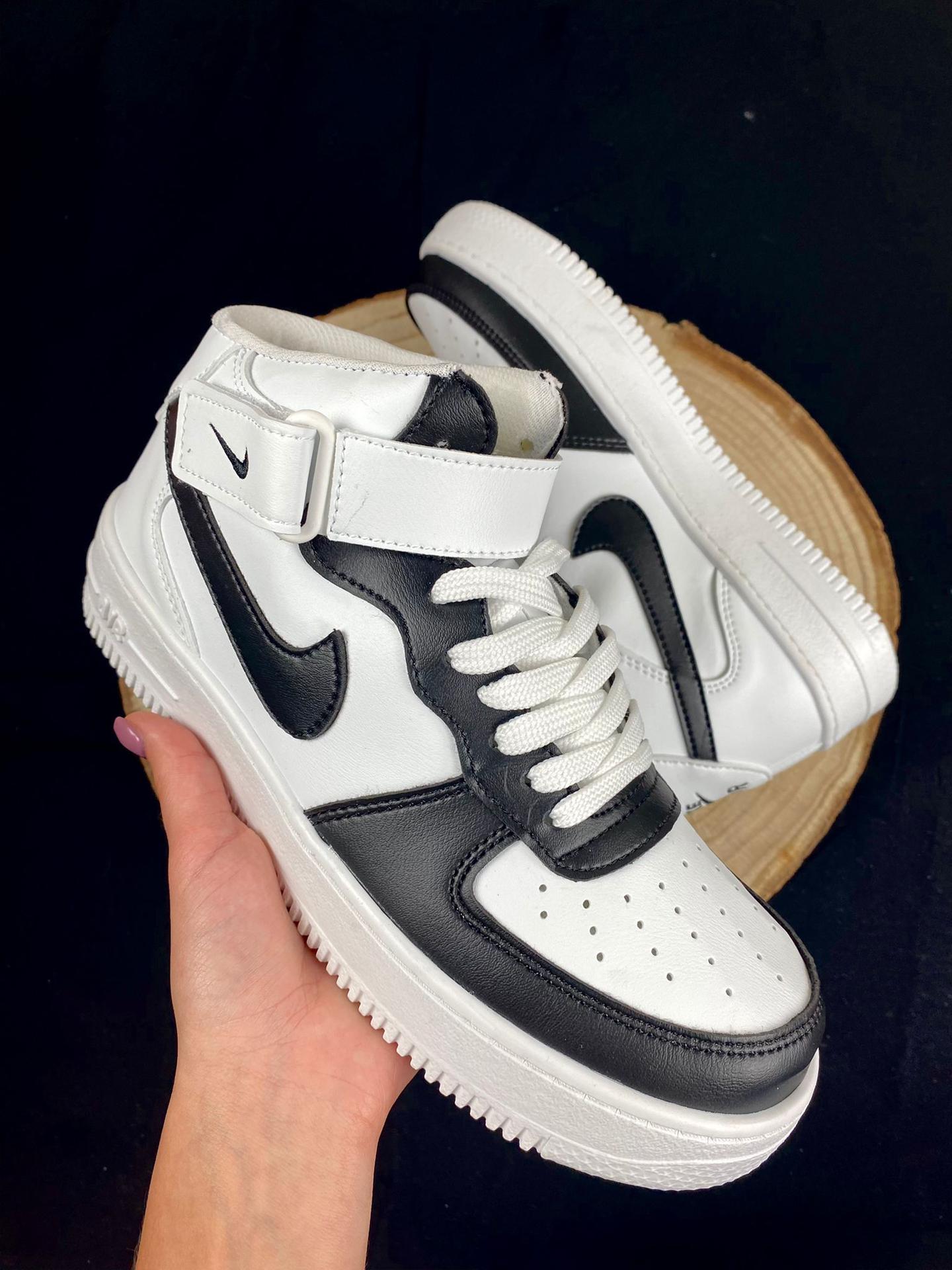 Expectativa pala fútbol americano Nike Air Force 1 High Blanco/Negro – DeportivasYRopa