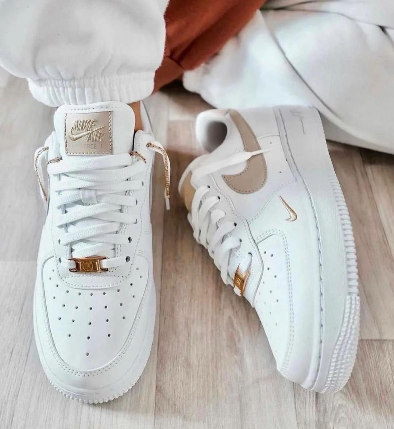 exposición uvas antiguo Nike Air Force 1 Blanco/Crema – DeportivasYRopa