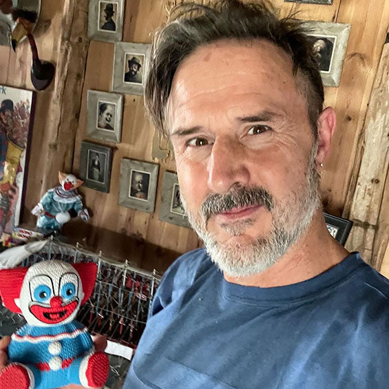 David Arquette and Bozo HMBR figure