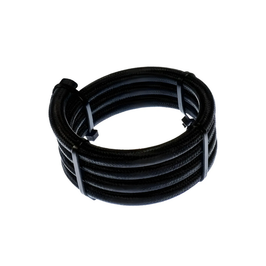 Flo Supply 8AN Black Nylon Covered Stainless Steel Braided Hose - PTFE –  Nitrous Outlet