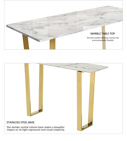 Boni Console Table with Marble Top & Metal Frame – HOMEU.PH